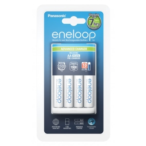 Зарядное устройство для аккумуляторов AA/AAA Panasonic Advanced Charger+ Eneloop 4AA 1900 mAh NI-MH (K-KJ17MCC40E)