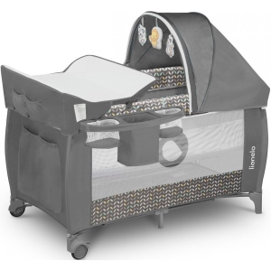 Манеж-ліжко Lionelo Sven Plus Grey Scandi