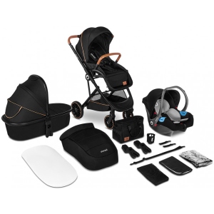 Коляска універсальна 3 в 1 Lionelo Riya 3IN1 Black Onyx