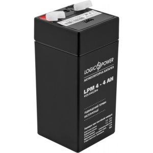 Акумулятор для ДБЖ LogicPower LPM 4В 4 Ач (4135) фірмовий сайт