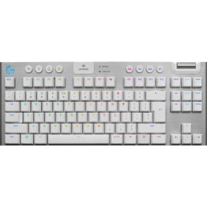 Клавіатура бездротова ігрова Logitech G915 Tenkeyless Lightspeed Wireless RGB Mechanical GL Tactile White (920-009664)