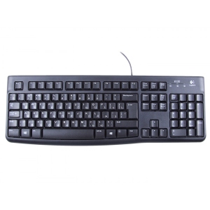 Клавіатура дротова Logitech K120 OEM Black RUS (920-002522)