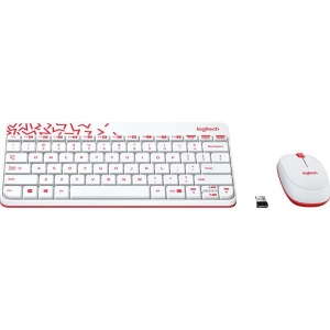 Клавіатура + миша бездротова Logitech MK240 White USB (920-008212)