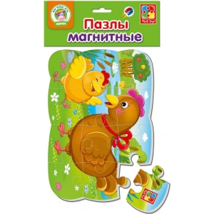 Пазли магнітні (до 2 років) Vladi Toys А5 "Курочка і курча" (рус) (VT3205-61)