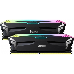 Память DDR Lexar Ares RGB Black DDR4 3600MHz 32GB Kit 2x16GB (LD4BU016G-R3600GDLA)