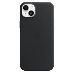 Чохол для смартфону Apple iPhone 14 Plus Leather Case with MagSafe - Midnight (MPP93)