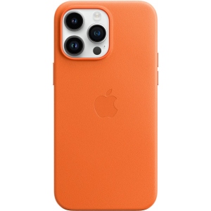 Чохол для смартфону Apple iPhone 14 Pro Max Leather Case with MagSafe - Orange (MPPR3)