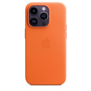 Чохол для смартфону Apple iPhone 14 Pro Leather Case with MagSafe - Orange (MPPL3)