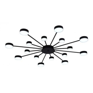 Світлодіодний світильник Miorro LED Foresta з пультом ДК, 102W, 2700-6000К чорний (51-313-005)