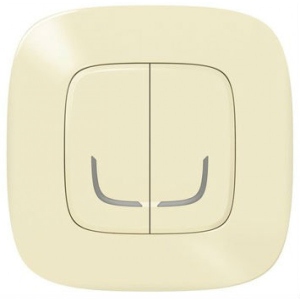 Бездротовий вимикач Legrand Valena Allure with Netatmo 2-клавішний Слонова кістка (752687)