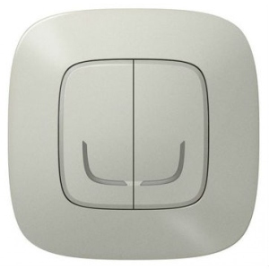 Бездротовий вимикач Legrand Valena Allure with Netatmo 2-клавішний Алюміній (752787)