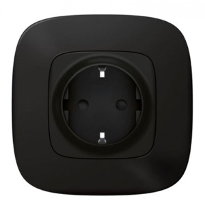 Розумна розетка Legrand Valena Allure with Netatmo 2К + З 16А 230В. Антрацит (752894)