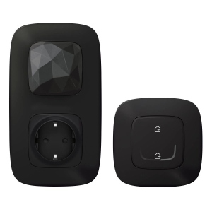 Стартовий набір для управління приладами Legrand Valena Allure with Netatmo Шлюз WiFi + smart-розетка + выключатель ''Дома/Не дома''. Антрацит (752896)