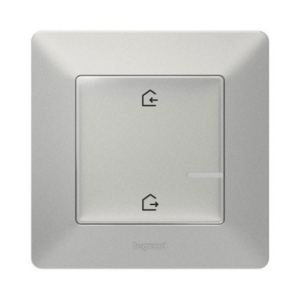 Бездротовий вимикач Legrand Valena Life with Netatmo "Будинки/Не удома" Алюміній (752386)