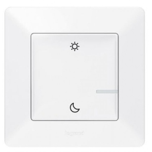 Бездротовий вимикач Legrand Valena Life with Netatmo "День/Ніч" Білий (752189)