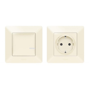 Стартовий набір для управління приладами Legrand Valena Life with Netatmo Smart-розетка + smart-выключатель Слоновая кость (752254)