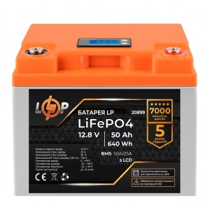 Акумулятор для ДБЖ LogicPower LiFePO4 12V 50 AH (20899)