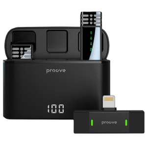 Мікрофон для смартфона Proove Record Lightning Black (557490001)