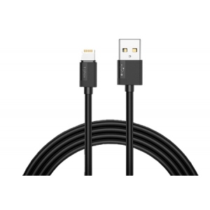 Кабель синхронізації даних T-phox Nets T-L801 Lightning 1.2 m Black Polybag