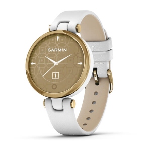 Смарт-годинник Garmin Lily LightGold White Leather (010-02384-B3)