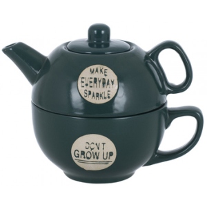 Набір чайник заварювальний + чашки Limited Edition GOOD MORNING Dark Green (117100019-C)
