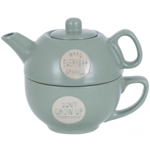 Набір чайник заварювальний + чашки Limited Edition GOOD MORNING Light Green (117100019-B) купити в Києві
