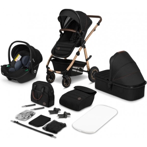 Коляска універсальна 3 в 1 Lionelo AMBER Black Onyx