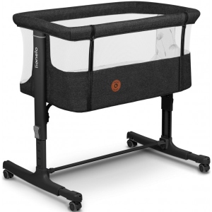 Ліжечко дитяче прямокутне Lionelo Aurora Grey Graphite