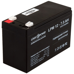 Акумулятор для ДБЖ LogicPower LPM 12V 7.5AH AGM (LP3864)