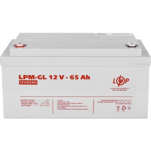 Акумулятор для ДБЖ LogicPower LPM-GL 12V 65AH GEL (LP3869)