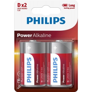 Батарейка тип D (LR-20) Philips Power Alkaline D BLI 2 (LR20P2B/10)