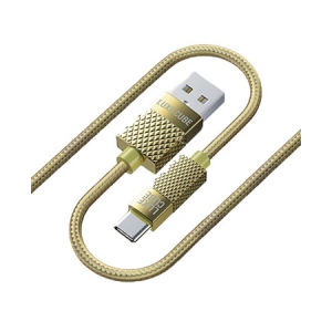 Кабель синхронізації даних Luxe Cube Premium USB-USB Type C 1m Gold (8889996899681)