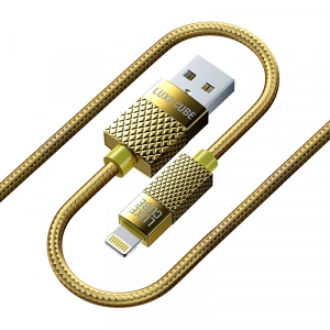 Кабель синхронізації даних Luxe Cube Premium USB-Lightning 1m Gold (8886668686150)