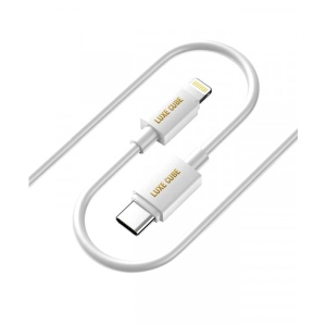 Кабель синхронізації даних Luxe Cube USB Type C-Lightning 3А 1m White  (8886668686693)