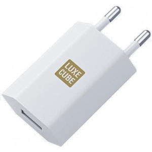 Мережевий зарядний пристрій Luxe Cube 1USB 1A White (7775557575181)