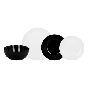 Столовий сервіз Luminarc Diwali Black&White 19 пр. (P4360)