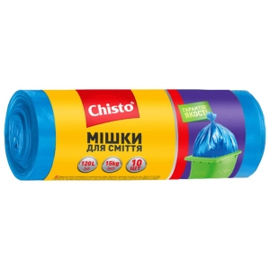 Пакет для сміття Chisto Міцні 120лх10 шт. (4823098407812)