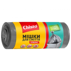 Пакет для сміття Chisto Strong 35лх15 шт. (4823098407775)