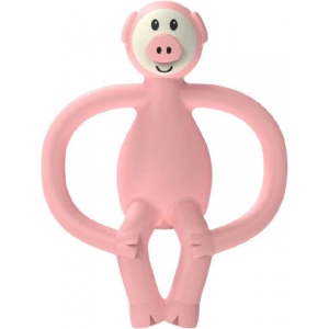 Прорізувач Matchstick Monkey Свинка, светло-розовый 11 см (MM-PG-001)
