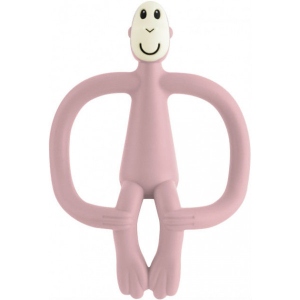 Прорізувач Matchstick Monkey Обезьянка, пудрово-розовый 10.5 см (MM-T-010)