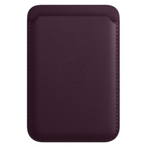 Чохол для смартфону Apple iPhone Leather Wallet with MagSafe - Dark Cherry (MM0T3)