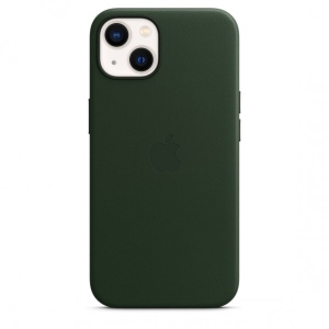 Чохол для смартфону Apple iPhone 13 Leather Case with MagSafe - Sequoia Green (MM173)