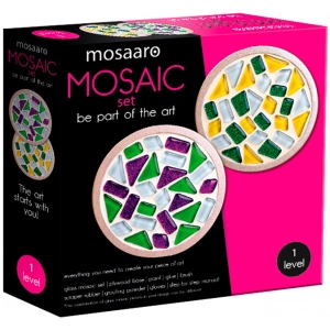 Скляна мозаїка Mosaaro Cup Coaster (Round). Підставки під чашку (круглі) (MA1001)