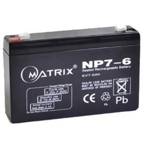 Акумулятор для ДБЖ Matrix 6V 7AH (NP7-6)
