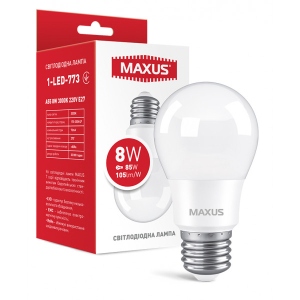 Уцінка - Лампочка світлодіодна Maxus A55 8W 3000K 220V E27 (1-LED-773)