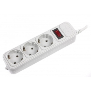Мережевий фільтр Maxxter SPM3-G-6G 3 розетки, 1.8m White