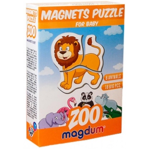Настільна гра магнітна (3-4 роки) Magdum Зоо (ML4031-18 EN)