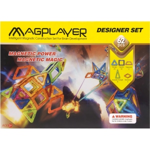 Конструктор магнітний MagPlayer 62 ел. (MPB-62)