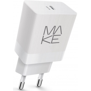 Мережевий зарядний пристрій MAKE 25W PD White (MCW-311PWH)