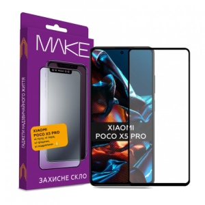 Захисне скло для смартфону MAKE Full Cover Full Glue Xiaomi Poco X5 Pro (MGF-XPX5P)